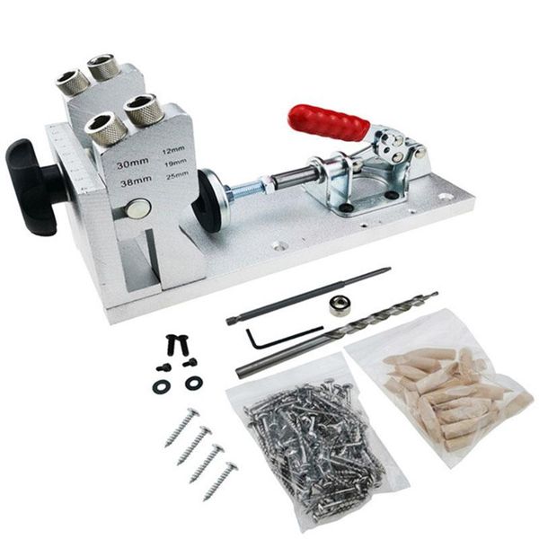 professional hand tool sets aluminum pocket hole jig dowel oblique locator drilling kit 9mm step drill bits carpenter woodworker diy tools
professional hand tool sets aluminum pocket hole jig dowel oblique locator drilling kit 9mm step drill bits carpenter woodworker diy tools