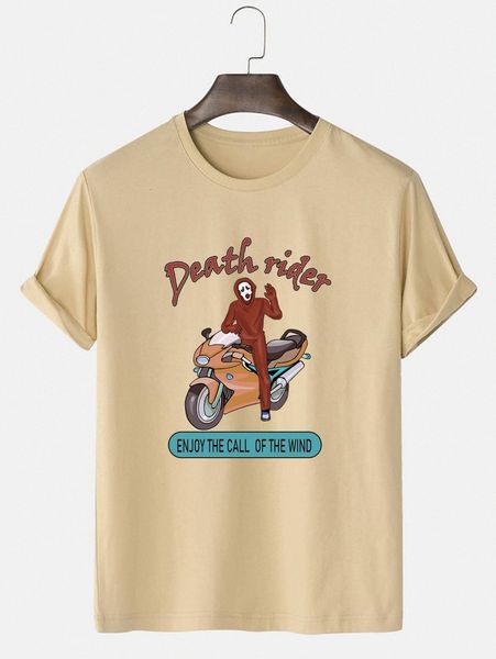 men motorcycle & slogan graphic tee y17m#, White;black
men motorcycle & slogan graphic tee y17m#, White;black