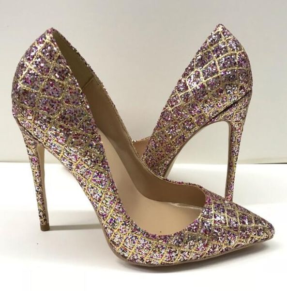 dress shoes bonjean est pink glitter pointed toe high heel thin heels woman pumps shallow stiletto wedding, Black
dress shoes bonjean est pink glitter pointed toe high heel thin heels woman pumps shallow stiletto wedding, Black