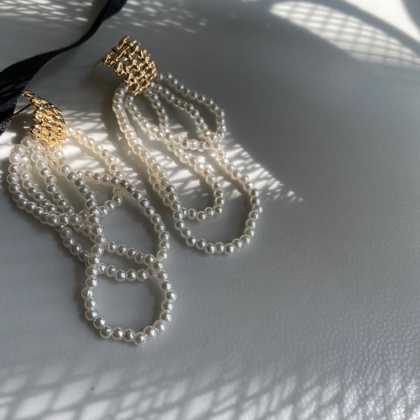 202 listed fairy temperament french beaded bow tassel earrings simple female d4-2, Silver
202 listed fairy temperament french beaded bow tassel earrings simple female d4-2, Silver