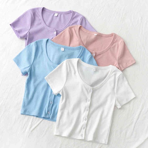 clothing wholesale summer 2946 u brought the single breasted women cultivate morality t-shirt with short sleeves, White
clothing wholesale summer 2946 u brought the single breasted women cultivate morality t-shirt with short sleeves, White