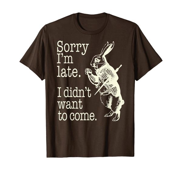 Sorry I'm Late, I didn't Want to Come White Rabbit Watch Tee, Mainly pictures
Sorry I'm Late, I didn't Want to Come White Rabbit Watch Tee, Mainly pictures