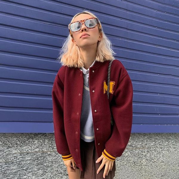 women's jackets 2021 winter ins fashion round neck long sleeve jacket loose casual baseball uniform, Black;brown
women's jackets 2021 winter ins fashion round neck long sleeve jacket loose casual baseball uniform, Black;brown