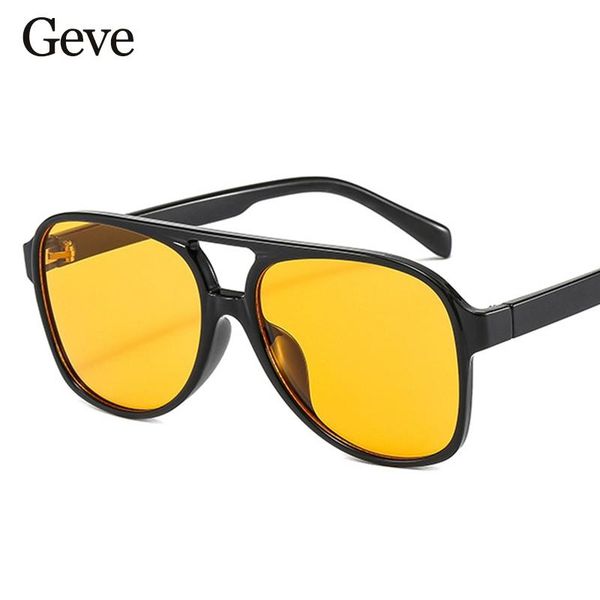sunglasses oversized pilot women vintage yellow clear lens driving sun glasses for men fashion 2021 eyewear female oculos, White;black
sunglasses oversized pilot women vintage yellow clear lens driving sun glasses for men fashion 2021 eyewear female oculos, White;black