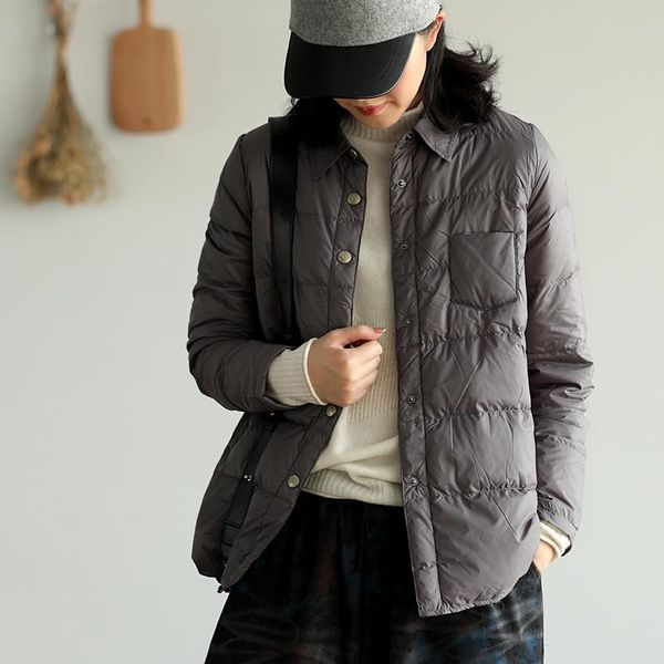 women's down & parkas autumn winter women turn collar coat ultra light 90% white duck jacket single breasted windproof, Black
women's down & parkas autumn winter women turn collar coat ultra light 90% white duck jacket single breasted windproof, Black