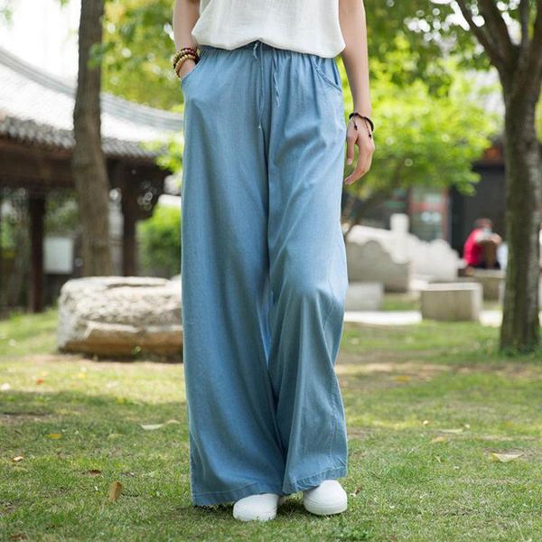 women's pants & capris full length loose leisure elastic waist denim wide leg 2021autumn simple comfortable all-match women jeans baggy, Black;white
women's pants & capris full length loose leisure elastic waist denim wide leg 2021autumn simple comfortable all-match women jeans baggy, Black;white