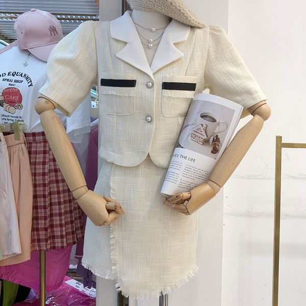 pants set two pieces and pants, game of tweezers, buff sleeve, high-waist cropped elegant women's shorts, 2-pieces,, White
pants set two pieces and pants, game of tweezers, buff sleeve, high-waist cropped elegant women's shorts, 2-pieces,, White