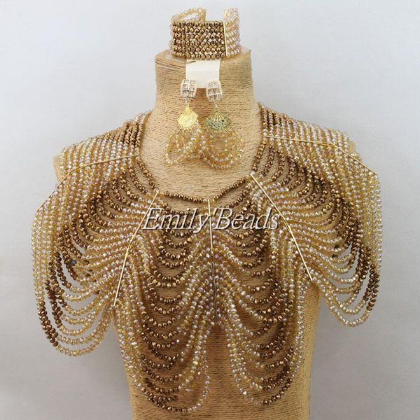 earrings & necklace african chunky jewelry set for party wedding crystal beads bridal bracelet earring aij099, Silver
earrings & necklace african chunky jewelry set for party wedding crystal beads bridal bracelet earring aij099, Silver