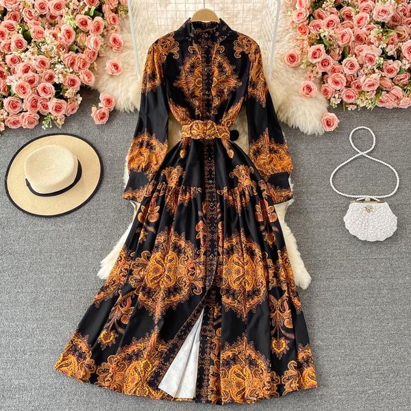 casual dresses amolapha women 2021 bohemia style printed pull long sleeve vintage spring autumn single breasted big swing maxi, Black;gray
casual dresses amolapha women 2021 bohemia style printed pull long sleeve vintage spring autumn single breasted big swing maxi, Black;gray