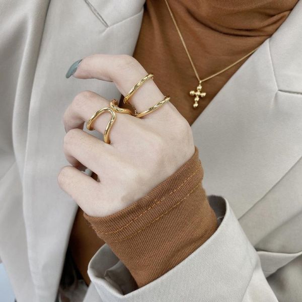 cluster rings mengjiqiao punk fashion double layler irregular gold color metal for women mid finger knuckle adjustable jewelry, Golden;silver
cluster rings mengjiqiao punk fashion double layler irregular gold color metal for women mid finger knuckle adjustable jewelry, Golden;silver