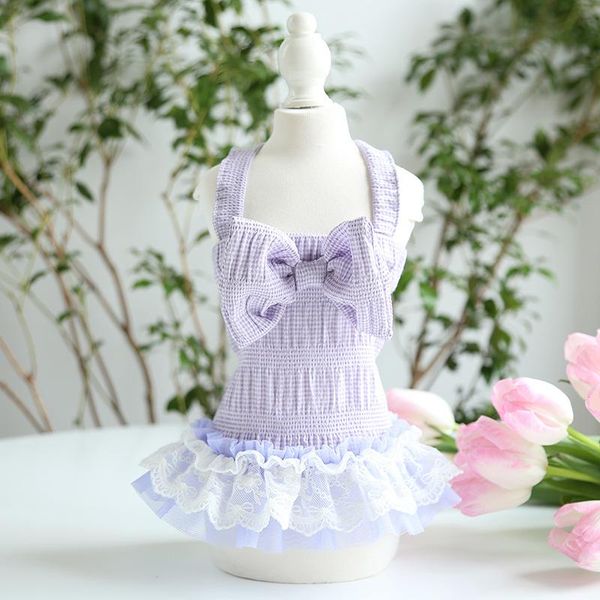 purple color small size dresses for dogs spring and summer gentle puffy skirt fresh dog cat dress apparel
purple color small size dresses for dogs spring and summer gentle puffy skirt fresh dog cat dress apparel