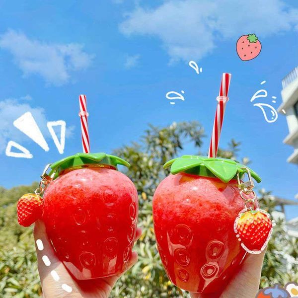mugs strawberry straw cup plastic cute girl milk tea student portable water summer kettle with cartoon
mugs strawberry straw cup plastic cute girl milk tea student portable water summer kettle with cartoon