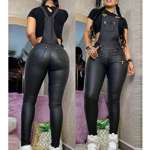 trendy women overall buckled zipper design suspender jumpsuit women's jumpsuits & rompers, Black;white
trendy women overall buckled zipper design suspender jumpsuit women's jumpsuits & rompers, Black;white