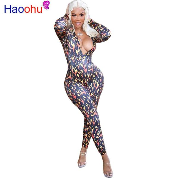 women's jumpsuits & rompers haoohu fire print jumpsuit overalls for women rave bodycon fall streetwear club one piece outfit long sleev, Black;white
women's jumpsuits & rompers haoohu fire print jumpsuit overalls for women rave bodycon fall streetwear club one piece outfit long sleev, Black;white