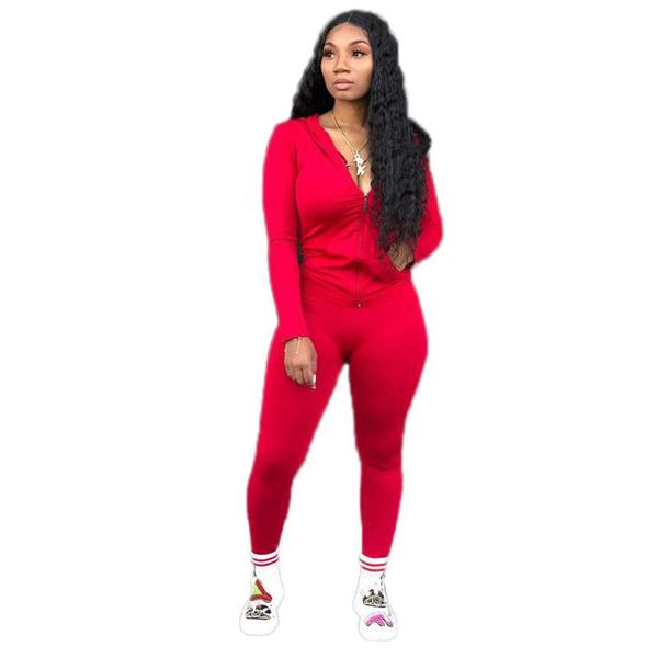 women's tracksuits 2021 autumn women sports suit style solid-color zipper pockets hoodie & trousers european and american 2 piece set, Gray
women's tracksuits 2021 autumn women sports suit style solid-color zipper pockets hoodie & trousers european and american 2 piece set, Gray