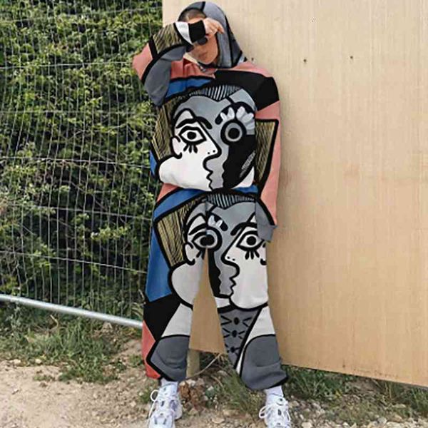 women's tracksuits autumn streetwear 2 piece sets women o-neck print elastic sweatshirt + lace-up dashiki sweatpants kniting casua, Gray
women's tracksuits autumn streetwear 2 piece sets women o-neck print elastic sweatshirt + lace-up dashiki sweatpants kniting casua, Gray