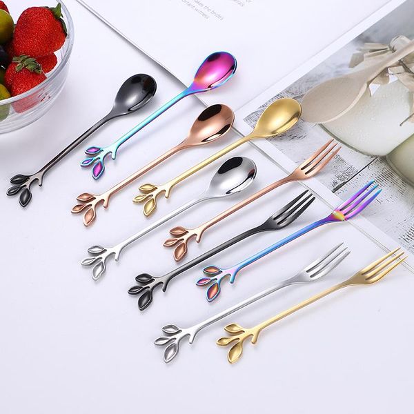 spoons creative stainless steel coffee leaves spoon fork tea stirring dessert colorful golden teaspoon kitchen bar dining gadget
spoons creative stainless steel coffee leaves spoon fork tea stirring dessert colorful golden teaspoon kitchen bar dining gadget