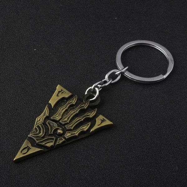 keychains sg vintage game the elder scrolls morrowind letter logo dinosaur triangle pendant keyring women men jewelry, Silver
keychains sg vintage game the elder scrolls morrowind letter logo dinosaur triangle pendant keyring women men jewelry, Silver
