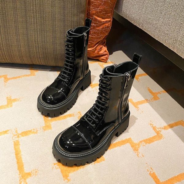 women boots 2021 autumn and winter new fashion ladies mid-heel shoes 6cm high-quality solid leather women's shoe round toes leather-sho, Black
women boots 2021 autumn and winter new fashion ladies mid-heel shoes 6cm high-quality solid leather women's shoe round toes leather-sho, Black