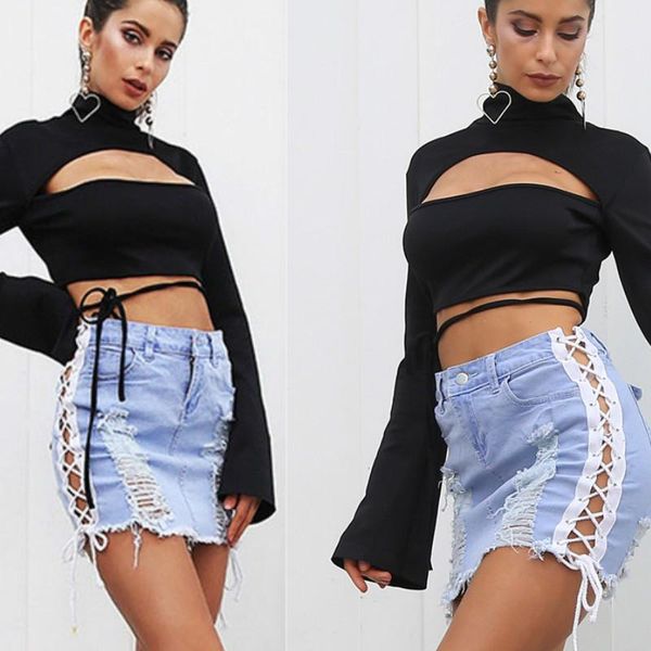 skirts cut out women summer blue solid casual high waist pencil denim street pockets button all-matched jeans skirt, Black
skirts cut out women summer blue solid casual high waist pencil denim street pockets button all-matched jeans skirt, Black
