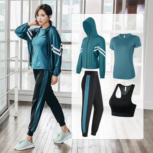 4pcs women yoga fitness set loose casual tracksuit solid sports suit breathble gym running workout plus size sportswear 2021 outfit
4pcs women yoga fitness set loose casual tracksuit solid sports suit breathble gym running workout plus size sportswear 2021 outfit