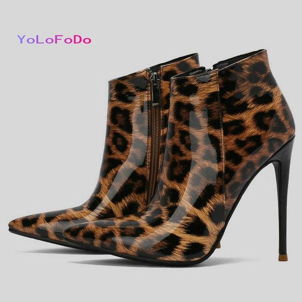 boots 2021 autumn winter women ankle patent pu leather leopard ladies thin high fashion pointed toe dress women's, Black
boots 2021 autumn winter women ankle patent pu leather leopard ladies thin high fashion pointed toe dress women's, Black