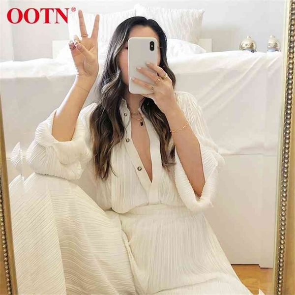 ootn khaki pleated wide leg pants women trousers elegant casual palazzo elastic high waist ruched oversized ladies 210915, Black;white
ootn khaki pleated wide leg pants women trousers elegant casual palazzo elastic high waist ruched oversized ladies 210915, Black;white