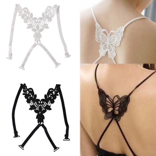1pair fashion bra straps lace butterfly flower cross back lady girl bra straps decoration shoulder straps necessary, Black;white
1pair fashion bra straps lace butterfly flower cross back lady girl bra straps decoration shoulder straps necessary, Black;white
