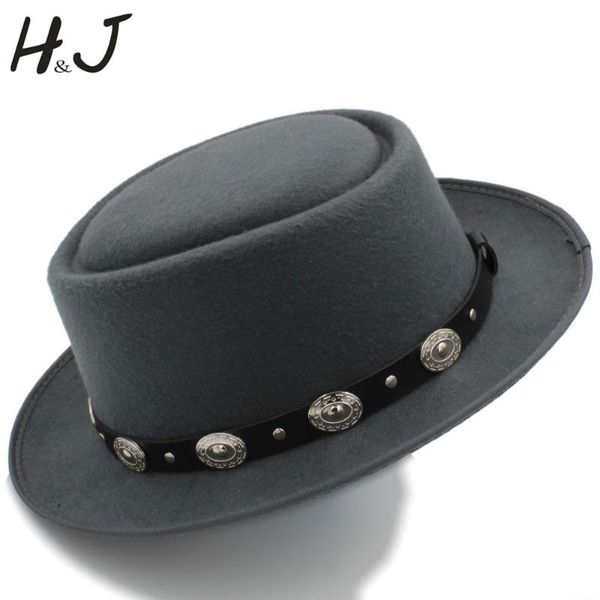 women men pork pie hat dad wool flat fedora for lady gentleman gambler boater trilby size 58cm wide brim hats, Blue;gray
women men pork pie hat dad wool flat fedora for lady gentleman gambler boater trilby size 58cm wide brim hats, Blue;gray