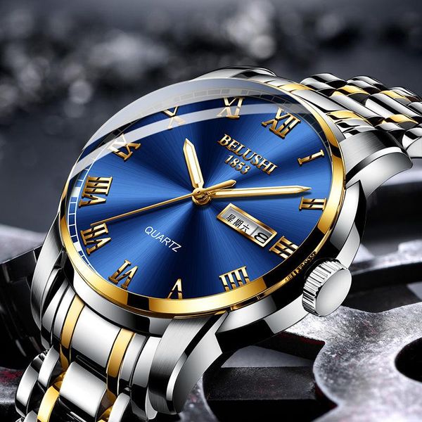 wristwatches 2021 belos watch men's quartz full automatic waterproof fine steel band student, Slivery;brown
wristwatches 2021 belos watch men's quartz full automatic waterproof fine steel band student, Slivery;brown