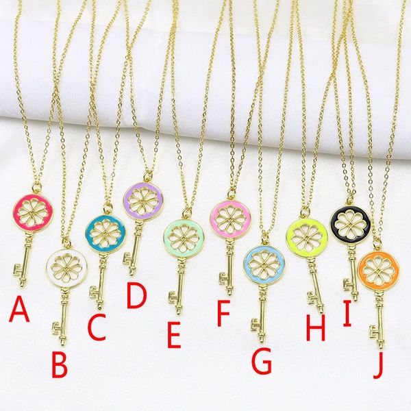 pendant necklaces 10 pcs enamel key shape necklace mix color fashion jewelry chain 51959, Silver
pendant necklaces 10 pcs enamel key shape necklace mix color fashion jewelry chain 51959, Silver