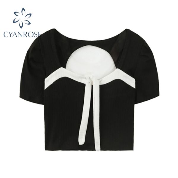 women's tees square collar patchwork bandage short sleeve summer streetwear hollow out skinny causal female crop 210417, White
women's tees square collar patchwork bandage short sleeve summer streetwear hollow out skinny causal female crop 210417, White