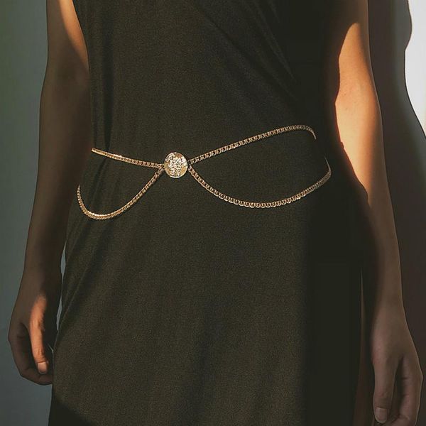 other european and american fashion simple versatile wave tassel waist retro coin relief geometric chain female jewelry, Slivery;golden
other european and american fashion simple versatile wave tassel waist retro coin relief geometric chain female jewelry, Slivery;golden