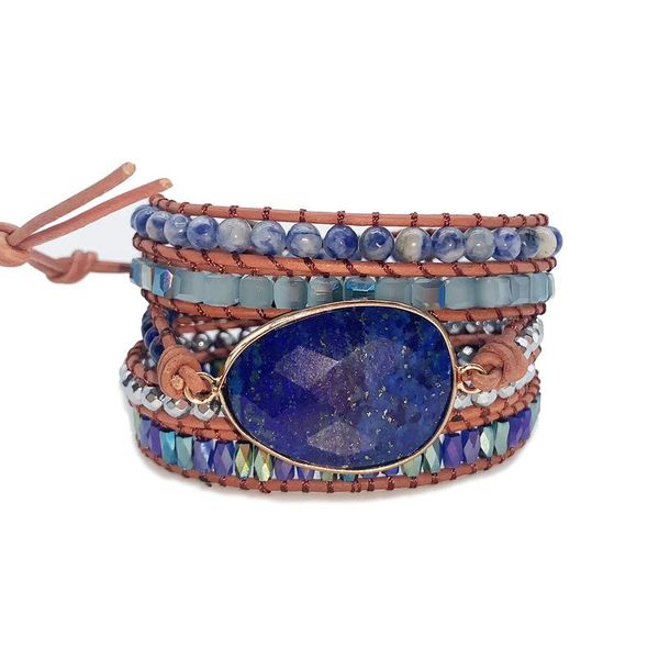 tennis natural stones beaded bracelet for female bohemia style multi-layer leather wrap bracelets fashion jewelry party gifts wholesale, Golden;silver
tennis natural stones beaded bracelet for female bohemia style multi-layer leather wrap bracelets fashion jewelry party gifts wholesale, Golden;silver
