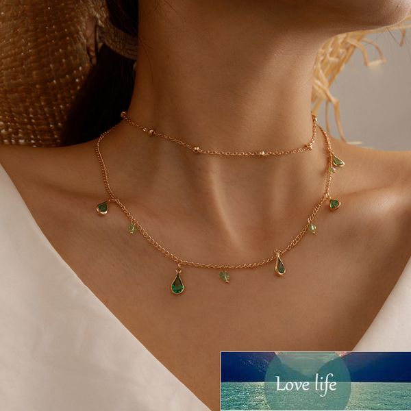 tocona elegance clear water drop green rhinestone choker necklace for women multi-layer bead jewelry drop shipping 14723 factory price exper, Silver
tocona elegance clear water drop green rhinestone choker necklace for women multi-layer bead jewelry drop shipping 14723 factory price exper, Silver