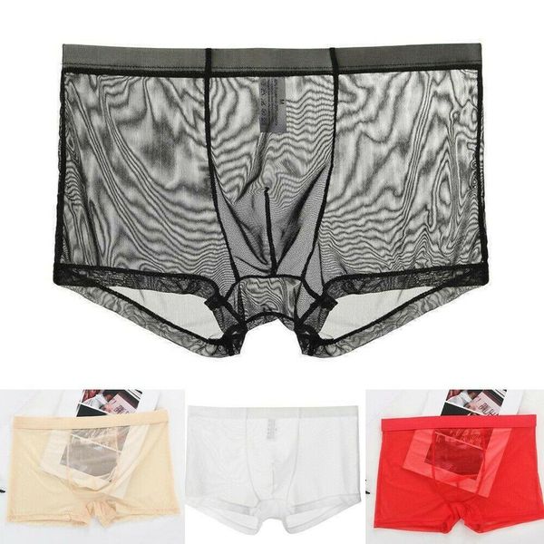 new men s mesh boxer briefs thin transparent underwear shorts underpant, Black;white
new men s mesh boxer briefs thin transparent underwear shorts underpant, Black;white
