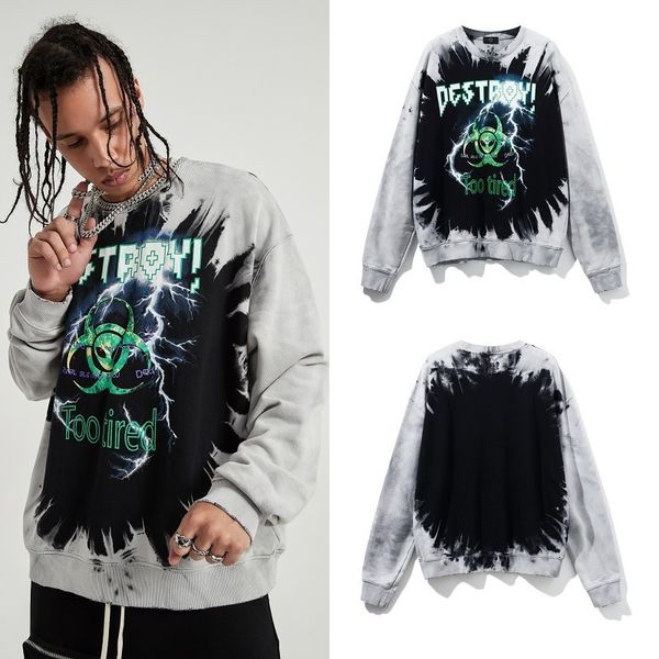 fashion fleece hoodies high street dark science fiction future alien tie dye oversize loose eed crew neck couple's sweater, Black
fashion fleece hoodies high street dark science fiction future alien tie dye oversize loose eed crew neck couple's sweater, Black