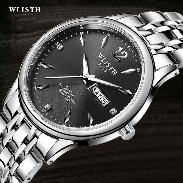 wristwatches relogio masculino mens watches male business wristwatch week date luminous quartz watch erkek saat relogios, Slivery;brown
wristwatches relogio masculino mens watches male business wristwatch week date luminous quartz watch erkek saat relogios, Slivery;brown