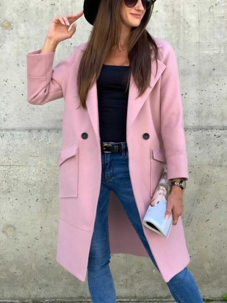 women's wool & blends fashion winter jacket women single-breasted long sleeve coat solid color korean slim classic outwear female woole, Black
women's wool & blends fashion winter jacket women single-breasted long sleeve coat solid color korean slim classic outwear female woole, Black