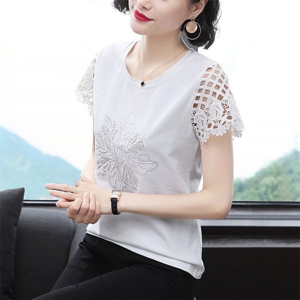 embroidery women t-shirts lady casual spring summer style short hollow-out sleeve o-neck pullover zz0097 210401, White
embroidery women t-shirts lady casual spring summer style short hollow-out sleeve o-neck pullover zz0097 210401, White