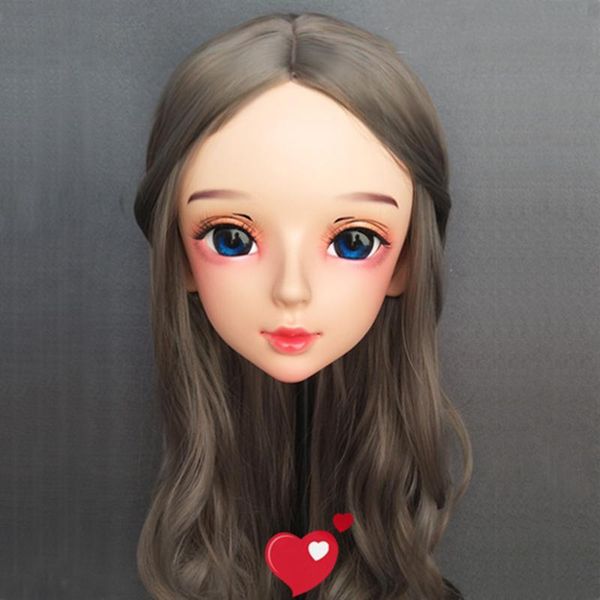 party masks (shi-10)female sweet girl resin half head kigurumi bjd eyes crossdress cosplay japanese anime role lolita mask with and wig
party masks (shi-10)female sweet girl resin half head kigurumi bjd eyes crossdress cosplay japanese anime role lolita mask with and wig