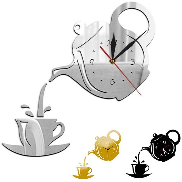 wall stickers 3d mirror acrylic sticker clock creative modern coffee cup teapot quartz movement decal home decor
wall stickers 3d mirror acrylic sticker clock creative modern coffee cup teapot quartz movement decal home decor