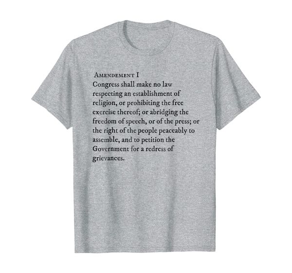 First Amendment Tee, Mainly pictures
First Amendment Tee, Mainly pictures