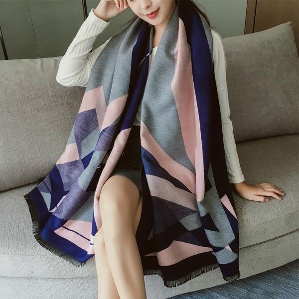 scarves 2021 autumn and winter fashion scarf women wild long double-sided imitation cashmere thick warm shawl, Blue;gray
scarves 2021 autumn and winter fashion scarf women wild long double-sided imitation cashmere thick warm shawl, Blue;gray
