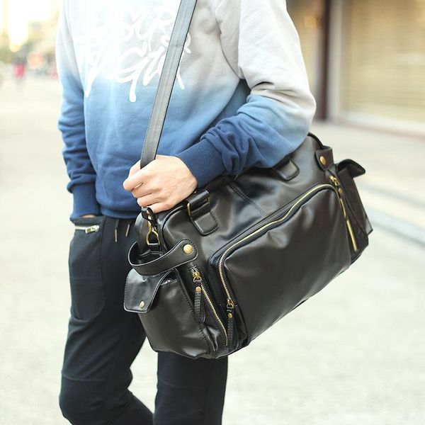 duffel bags one-shoulder bag pu leather men's cross-body handbag tide large capacity travel casual
duffel bags one-shoulder bag pu leather men's cross-body handbag tide large capacity travel casual