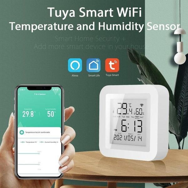 smart home control tuya wifi temperature & humidity sensor for and smartlife remote with display support alexa google assistant
smart home control tuya wifi temperature & humidity sensor for and smartlife remote with display support alexa google assistant