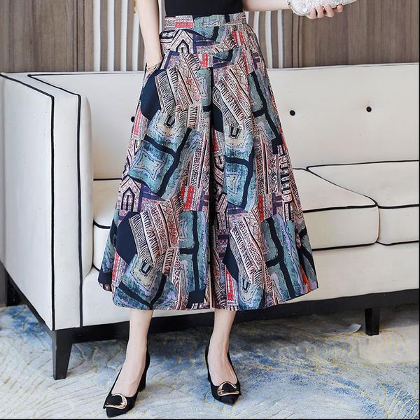 summer women pant wide leg pants loose high waist beach ankle length trousers casual vintage print plus size, Black;white
summer women pant wide leg pants loose high waist beach ankle length trousers casual vintage print plus size, Black;white