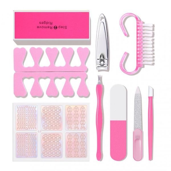 set basic nail clippers manicure polishing rubbing strip novice art sticker brush tool kits
set basic nail clippers manicure polishing rubbing strip novice art sticker brush tool kits