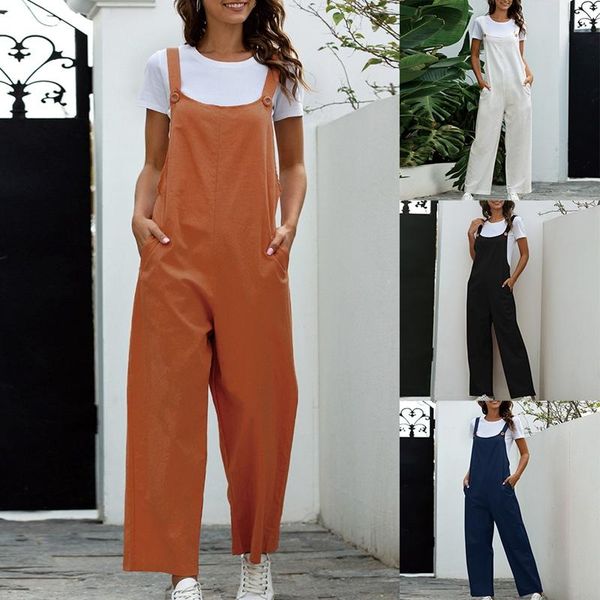 women's jumpsuits & rompers women summer overalls casual loose jumpsuit retro long, Black;white
women's jumpsuits & rompers women summer overalls casual loose jumpsuit retro long, Black;white