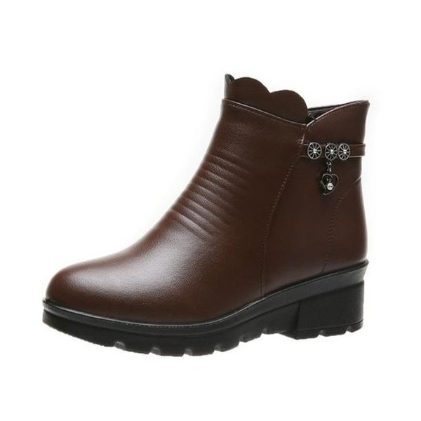 boots ankle women pu leather shoes woman winter footwear female non slip snow warm plush platform zipper ladies fashion, Black
boots ankle women pu leather shoes woman winter footwear female non slip snow warm plush platform zipper ladies fashion, Black